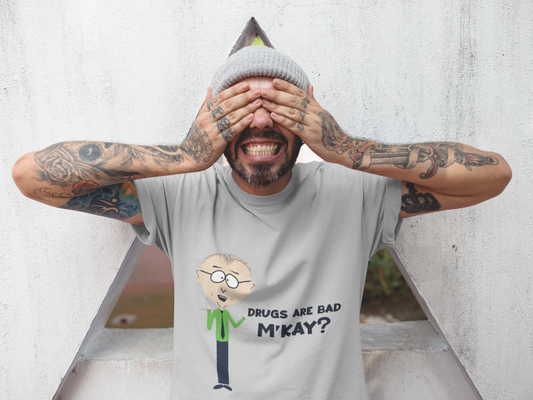"DRUGS ARE BAD, M'KAY...?" Mr. Mackey, South Park | Unisex T-Shirt